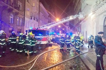 В центре Праги горел отель: есть жертвы