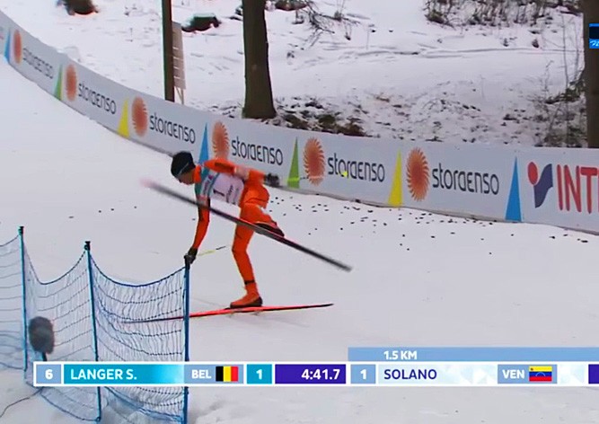 Лыжник из Венесуэлы рассмешил зрителей на чемпионате мира