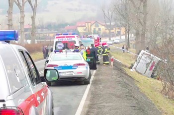 Автобус из Праги с российскими туристами «на борту» перевернулся в Польше