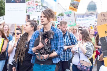 В Праге прошел парад веганов: фото