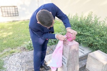 Пресс-секретарь президента Чехии очистил оскверненный памятник советским воинам 