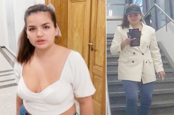 В Праге суд подтвердил приговор хулиганке, «потушившей» Национальный музей на 1,7 млн крон