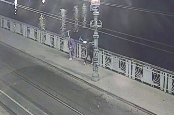 В Праге неизвестные сбросили в реку 11 электросамокатов: видео