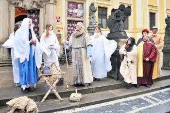 В Рождество в центре Праги можно будет увидеть живой вертеп
