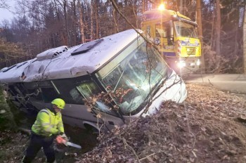 В Чехии пьяный мужчина угнал и разбил автобус