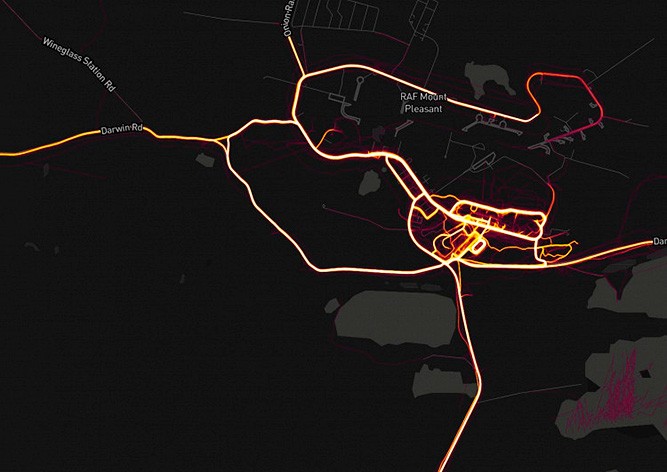 Приложение для бега «рассекретило» военные базы по всей планете
