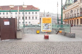 Вход на станцию метро Náměstí Republiky в Праге закрыли на 8 месяцев