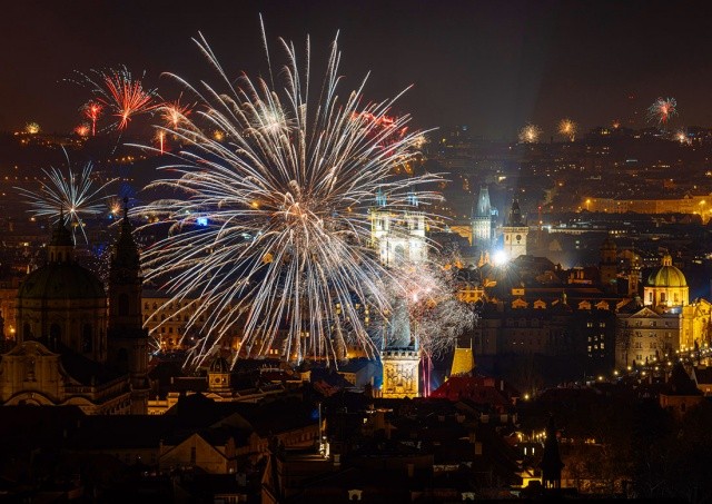 Как встретили Новый год в Праге: фото и видео