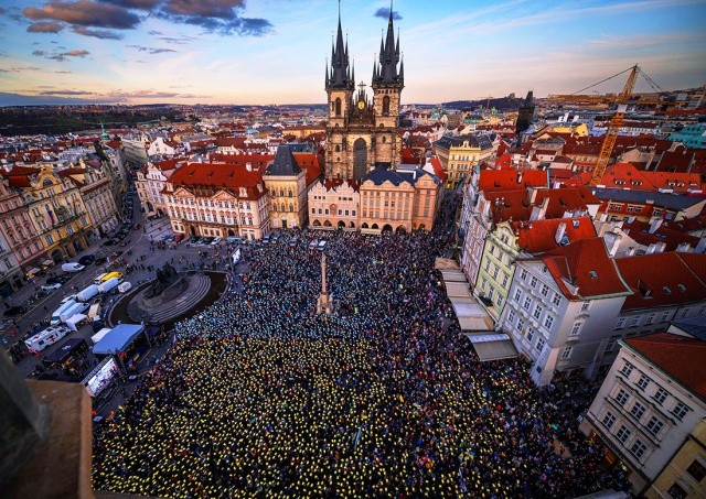 В центре Праги пройдет масштабный митинг в поддержку Украины