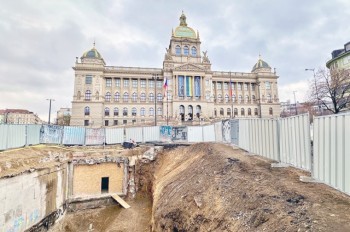 Прага показала, как продвигается реконструкция Вацлавской площади: фото