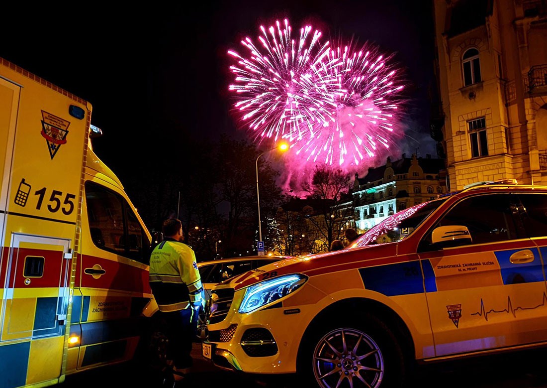 Как встретили Новый год в Праге: видео