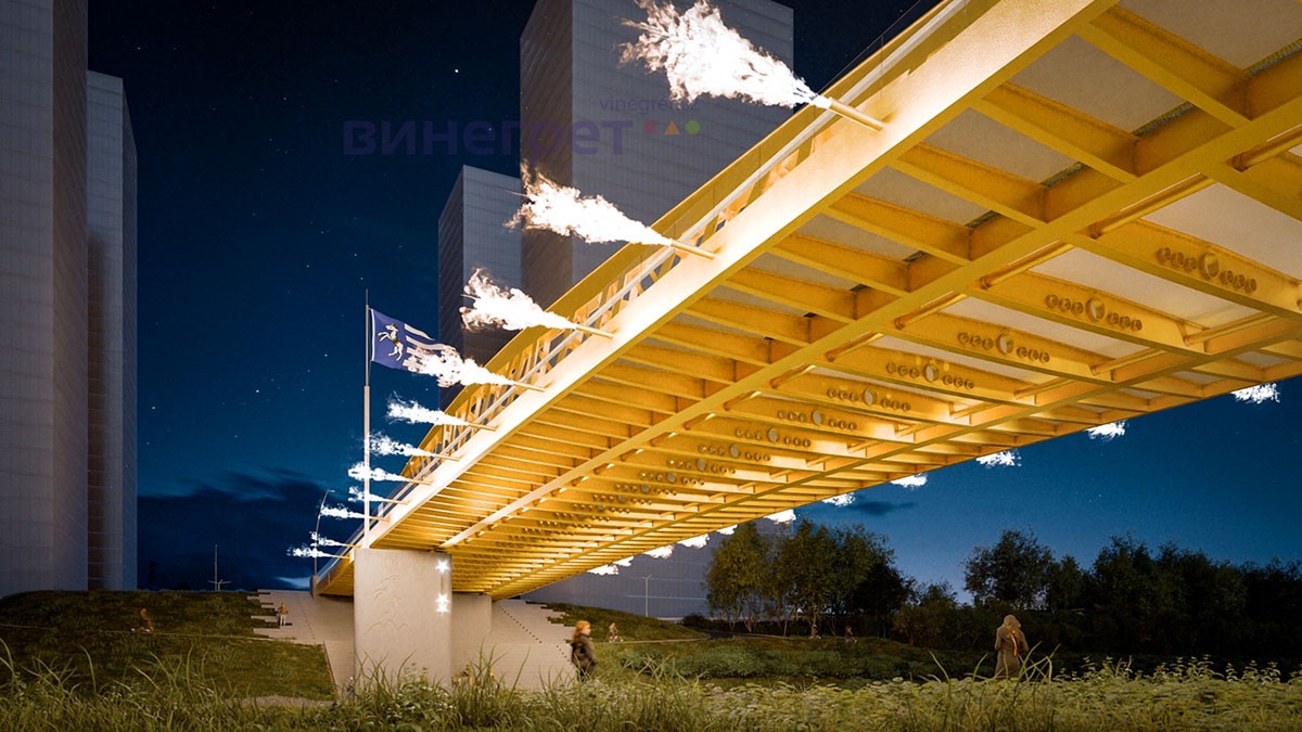 В Чехии построят уникальный огненный мост