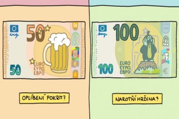 Как выглядели бы банкноты евро в Чехии: 4 забавные идеи