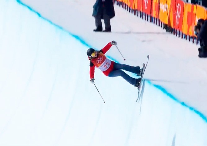Курьез на Олимпиаде: лыжница-любитель не сделала ни одного трюка