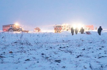 Момент крушения Ан-148 в Подмосковье попал на видео