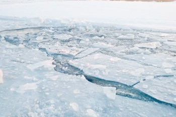 В Праге очевидец спас провалившегося под лед мужчину