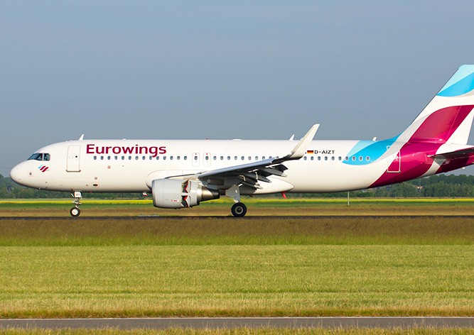 В Праге экстренно сел самолет авиакомпании Eurowings