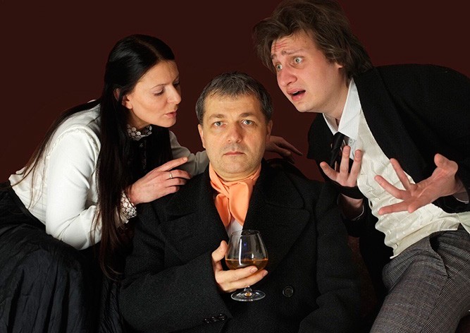 В Праге покажут спектакль  «Предложение» - «Медведь» по пьесам Чехова