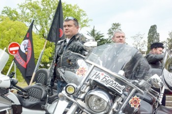 «Ночные волки» прибыли в Чехию: видео