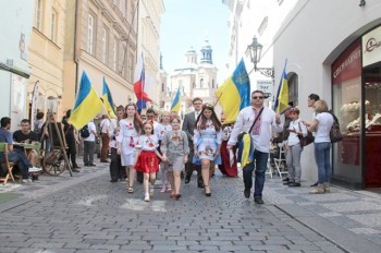 В центре Праги пройдет украинский марш вышиванок
