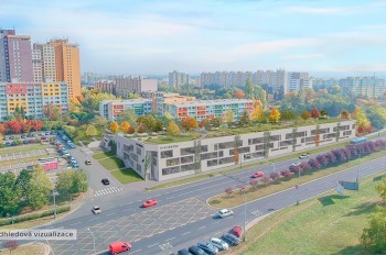 В Праге начали строить перехватывающую парковку с парком на крыше