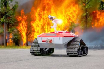 Подаренный Харькову чешский пожарный дрон принялся за работу