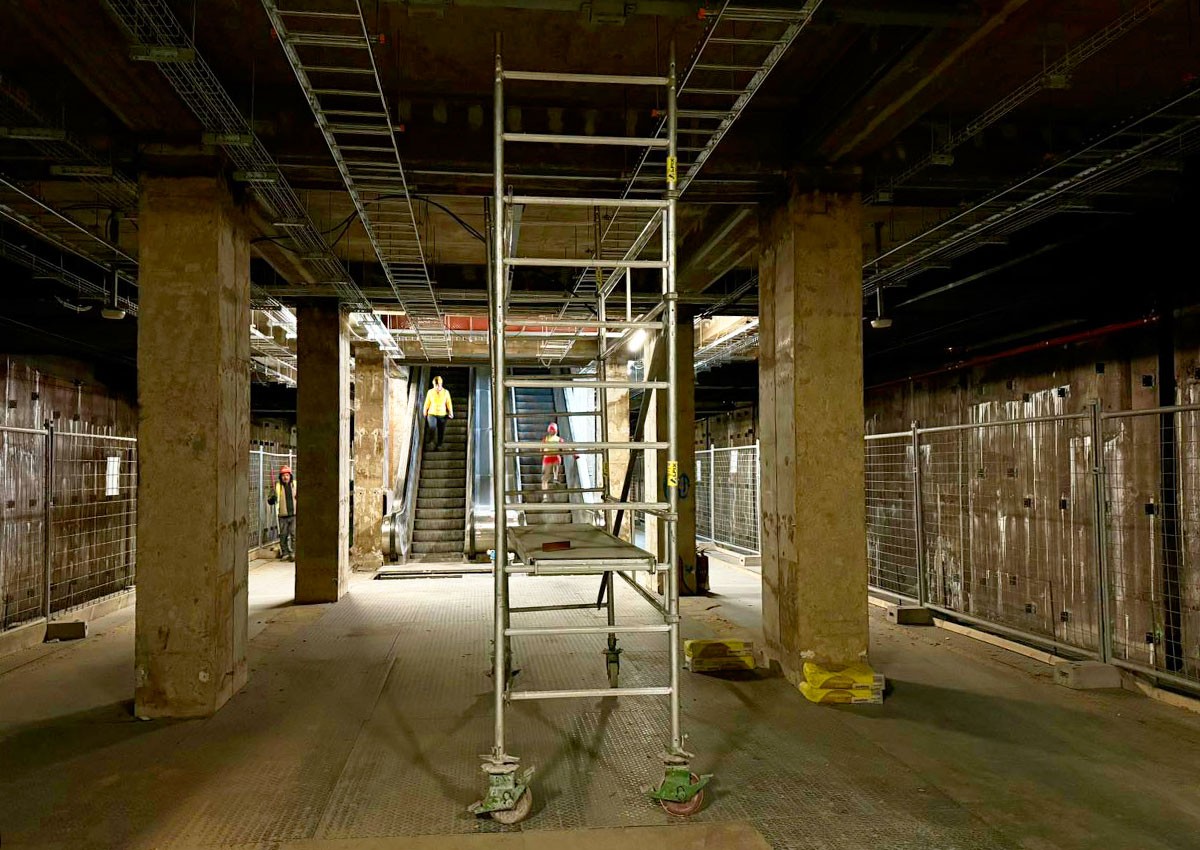 Транспортники показали, как продвигается реконструкция станции метро Pankrác