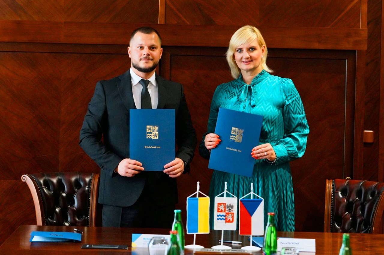 Среднечешский край и Киевская область подписали меморандум о сотрудничестве