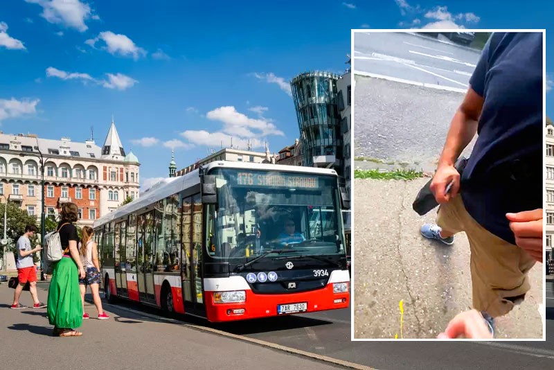 Транспортное предприятие Праги прокомментировало инцидент с контролером, ударившим украинку в живот