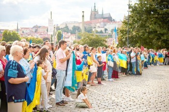 В центре Праги отметили День независимости Украины: фото