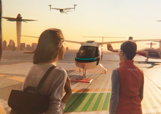 Uber и NASA создадут летающее такси: видео