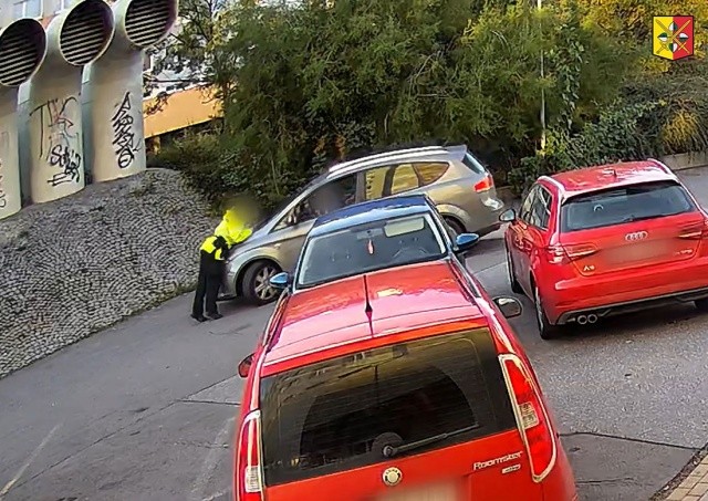 Жительница Праги не хотела платить штраф и чуть не задавила полицейскую: видео