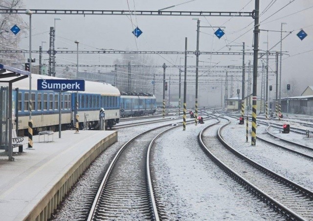 В Чехии выпал промышленный снег