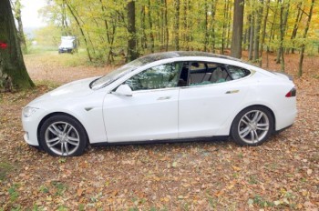 Житель Чехии оставил свою Tesla в лесу и поплатился