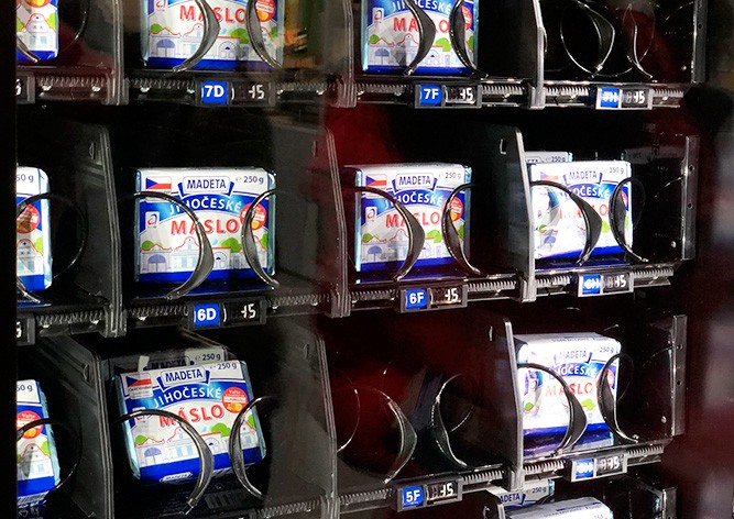 В Праге сервис Android Pay решили прорекламировать сливочным маслом 