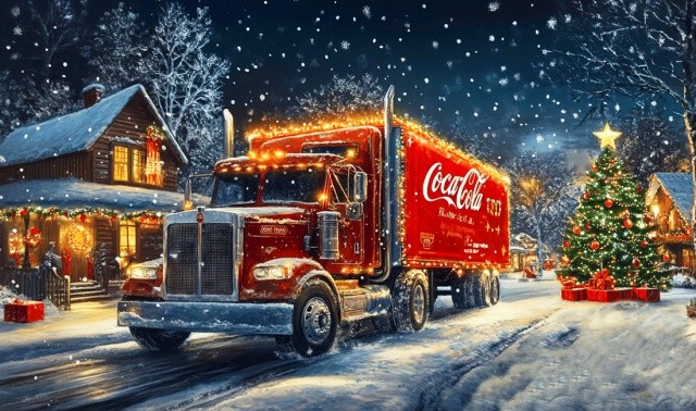 В пятницу в Прагу приедет рождественский грузовик Coca-Cola