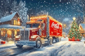 В пятницу в Прагу приедет рождественский грузовик Coca-Cola