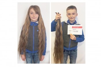 В Чехии школьник специально отрастил волосы для помощи онкобольным