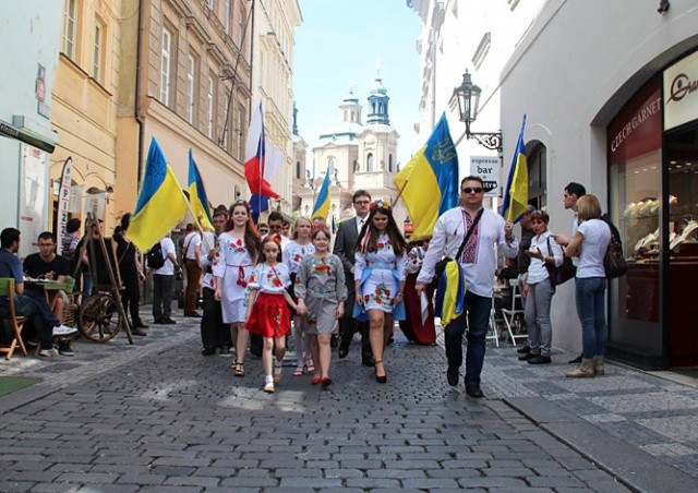 В центре Праги пройдет украинский марш вышиванок
