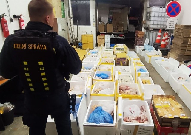 В Праге иностранец под видом овощей перевозил непонятное мясо: видео