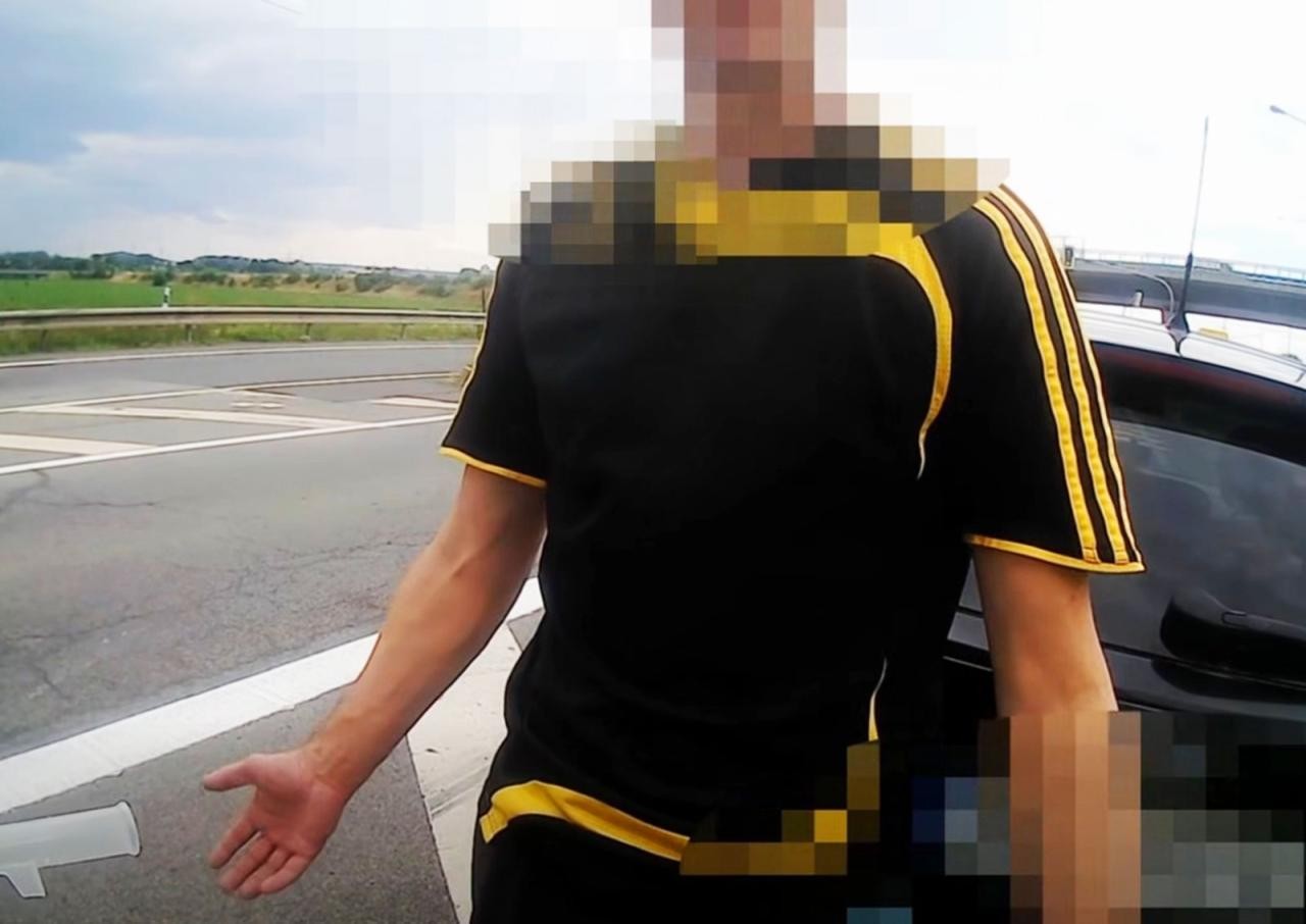 В Чехии вдрызг пьяный иностранец наврал полицейским: видео