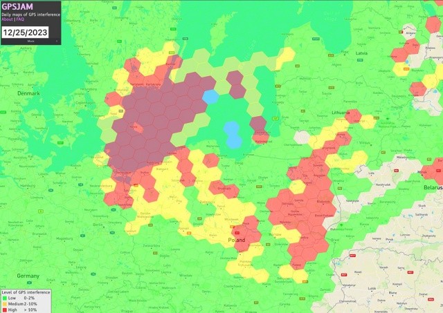 Польша предупредила пилотов о масштабной GPS-аномалии