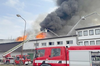 В Праге произошел сильный пожар