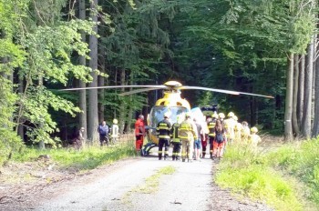 В Чехии восхищаются мастерством пилота медицинского вертолета: видео