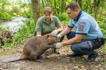 В Чехии расследование кражи деревьев вывело полицию на бобра
